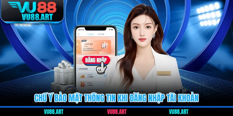 Chú ý bảo mật thông tin khi đăng nhập tài khoản